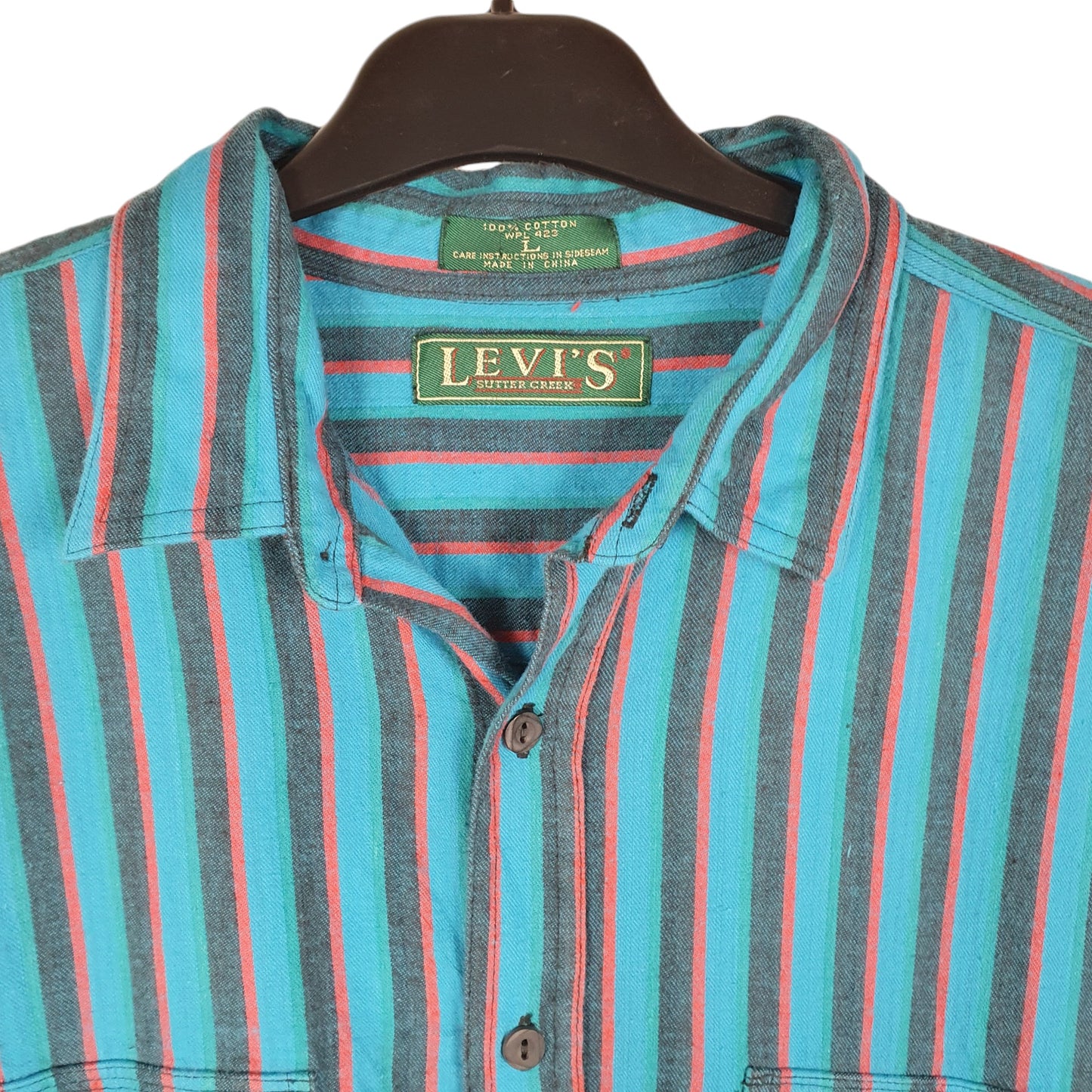 Mens Blue Levis Vintage Sutter Creek Long Sleeve Shirt