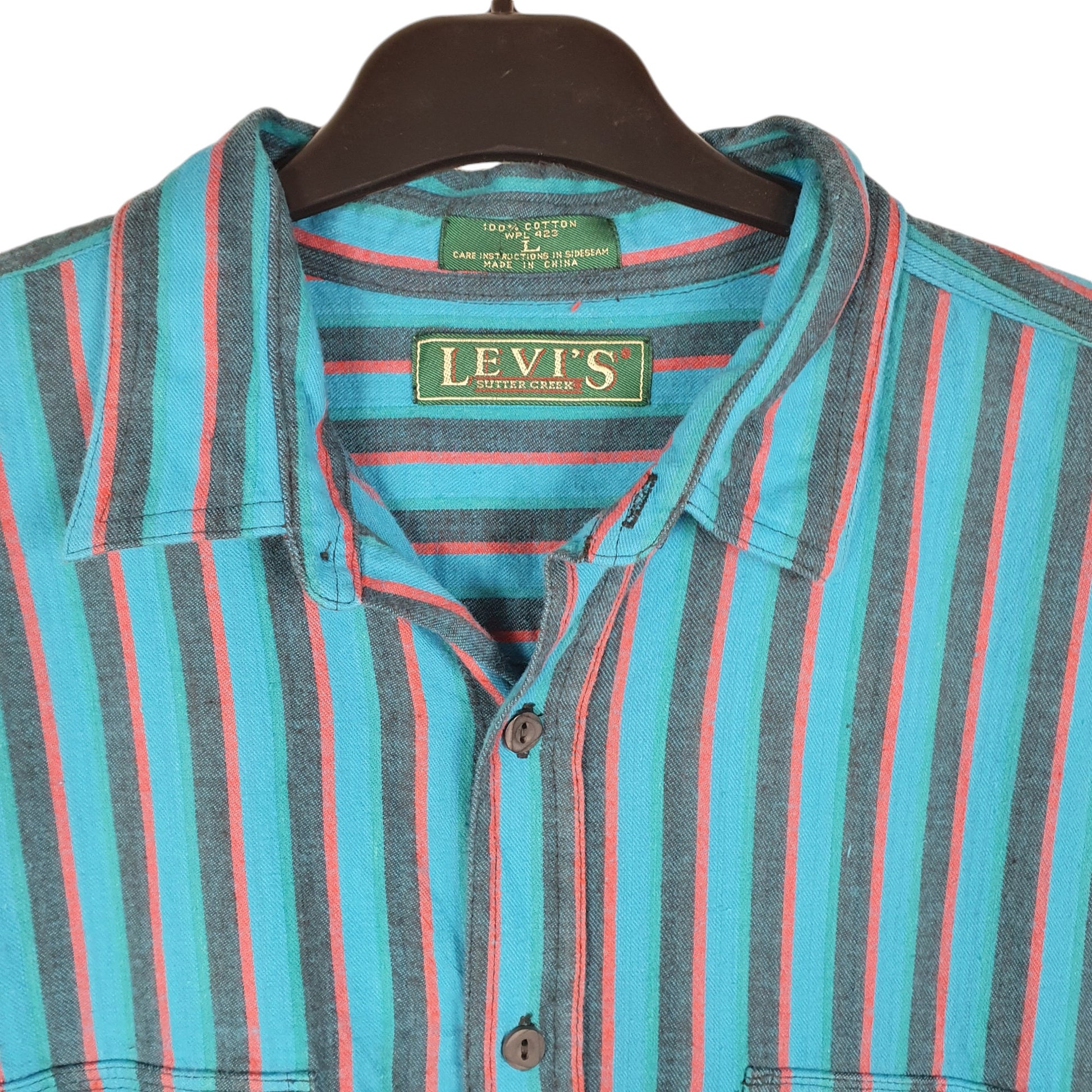 Mens Blue Levis Vintage Sutter Creek Long Sleeve Shirt