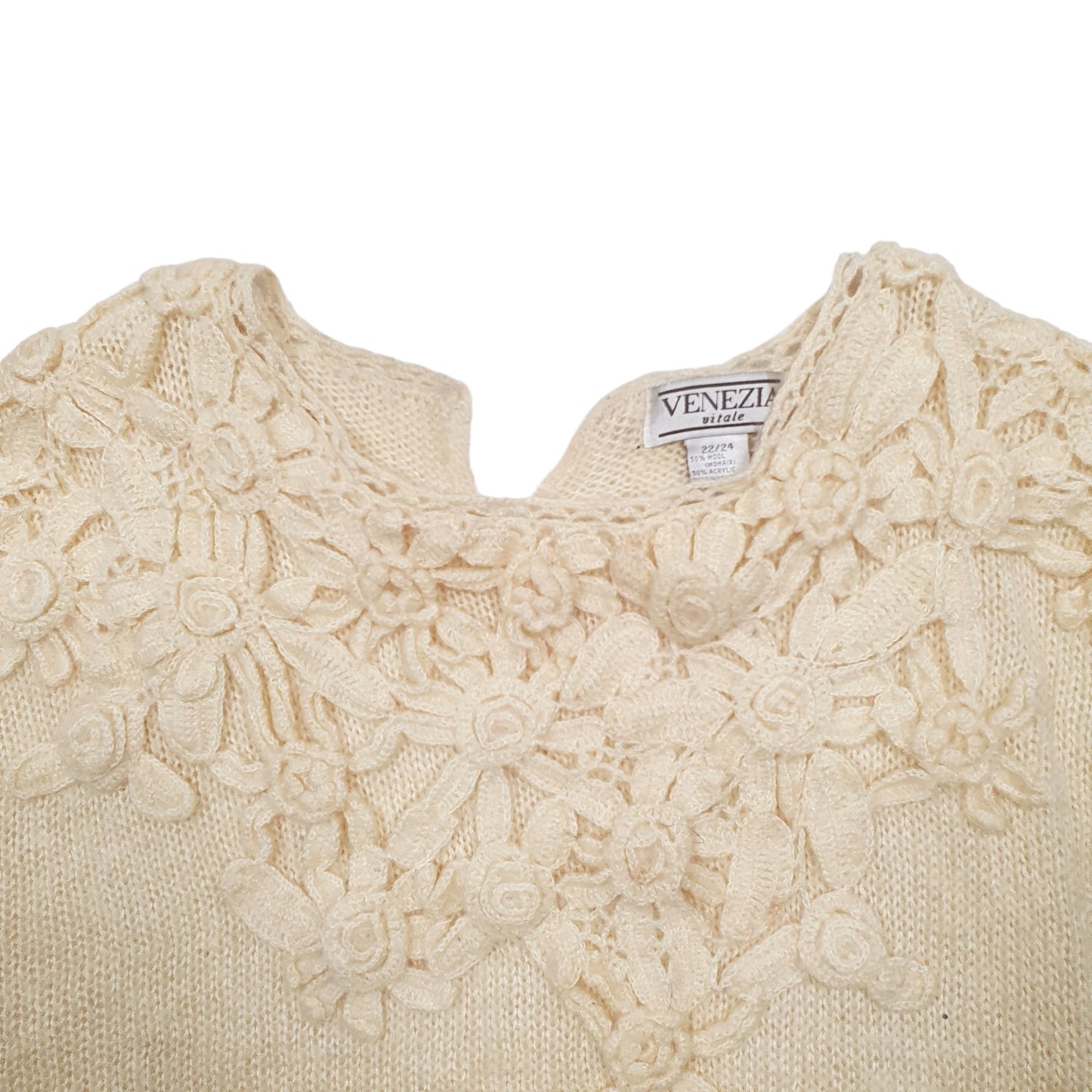 Womens Cream Venezia  Crewneck Jumper