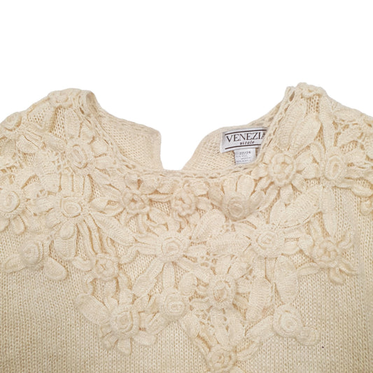 Womens Cream Venezia  Crewneck Jumper