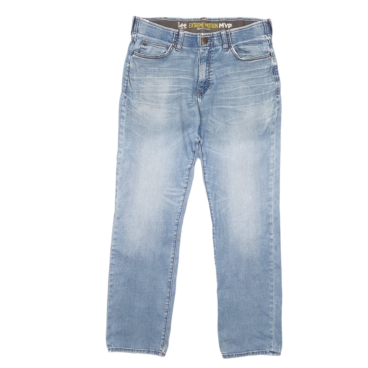 Mens Blue Lee Athletic Stretch Casual JeansW34 L34