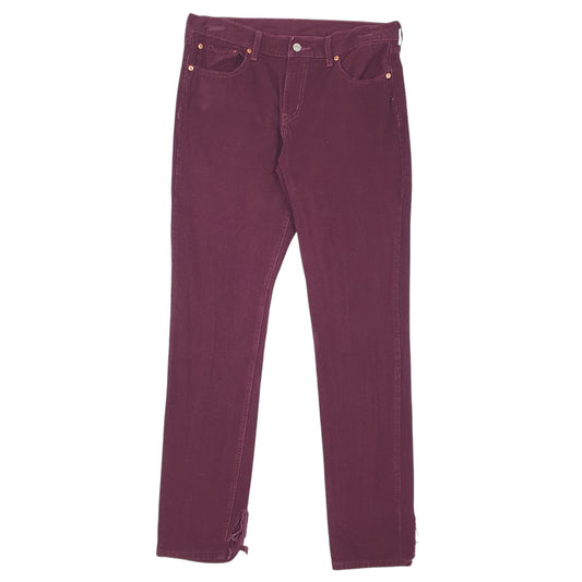 Mens Burgundy Levis  Corduroy Trousers