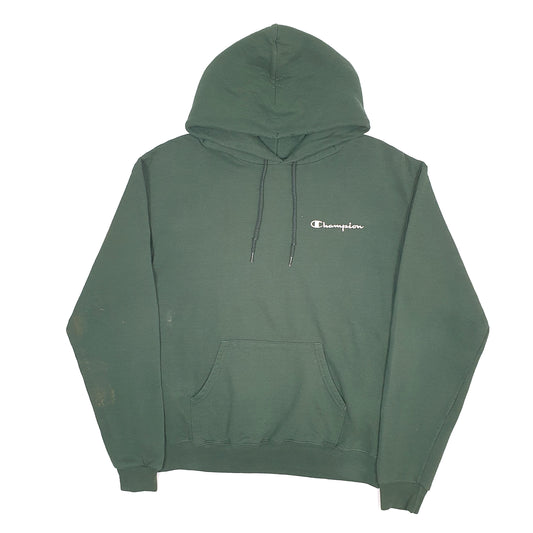 Mens Green Champion  Hoodie Jumper