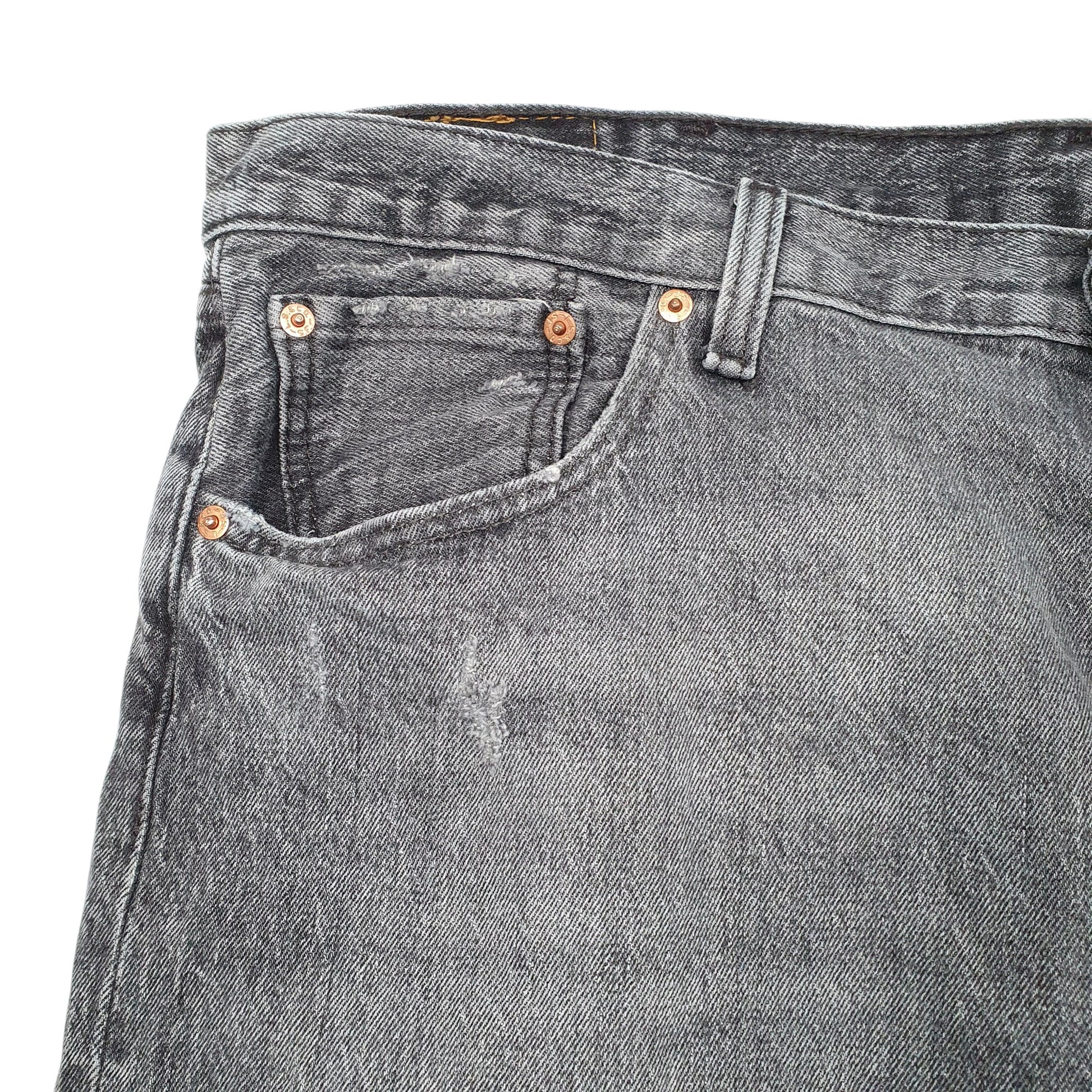 Mens Grey Levis  Denim Shorts