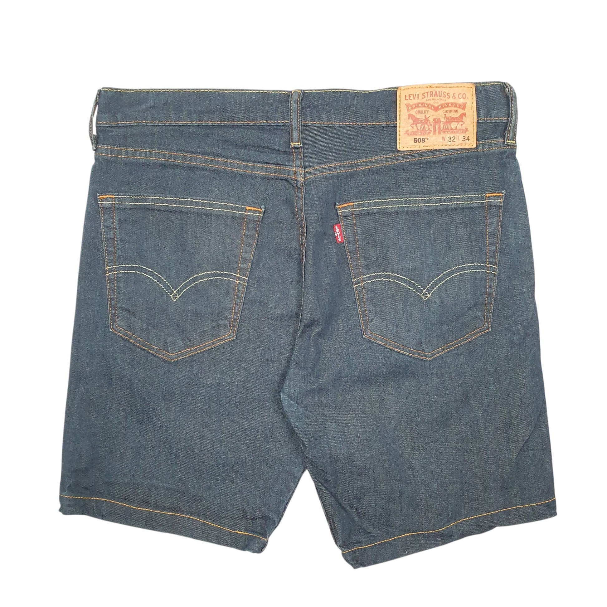 Mens Blue Levis Stretch 508 Jorts Denim Shorts