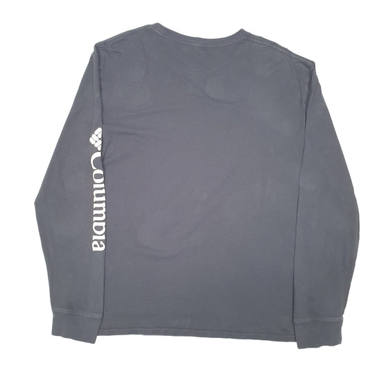Mens Black Columbia Sportswear  Long Sleeve T Shirt