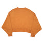 Womens Orange Nike Cropped Oversize Short Workout Gym Crewneck Jumper