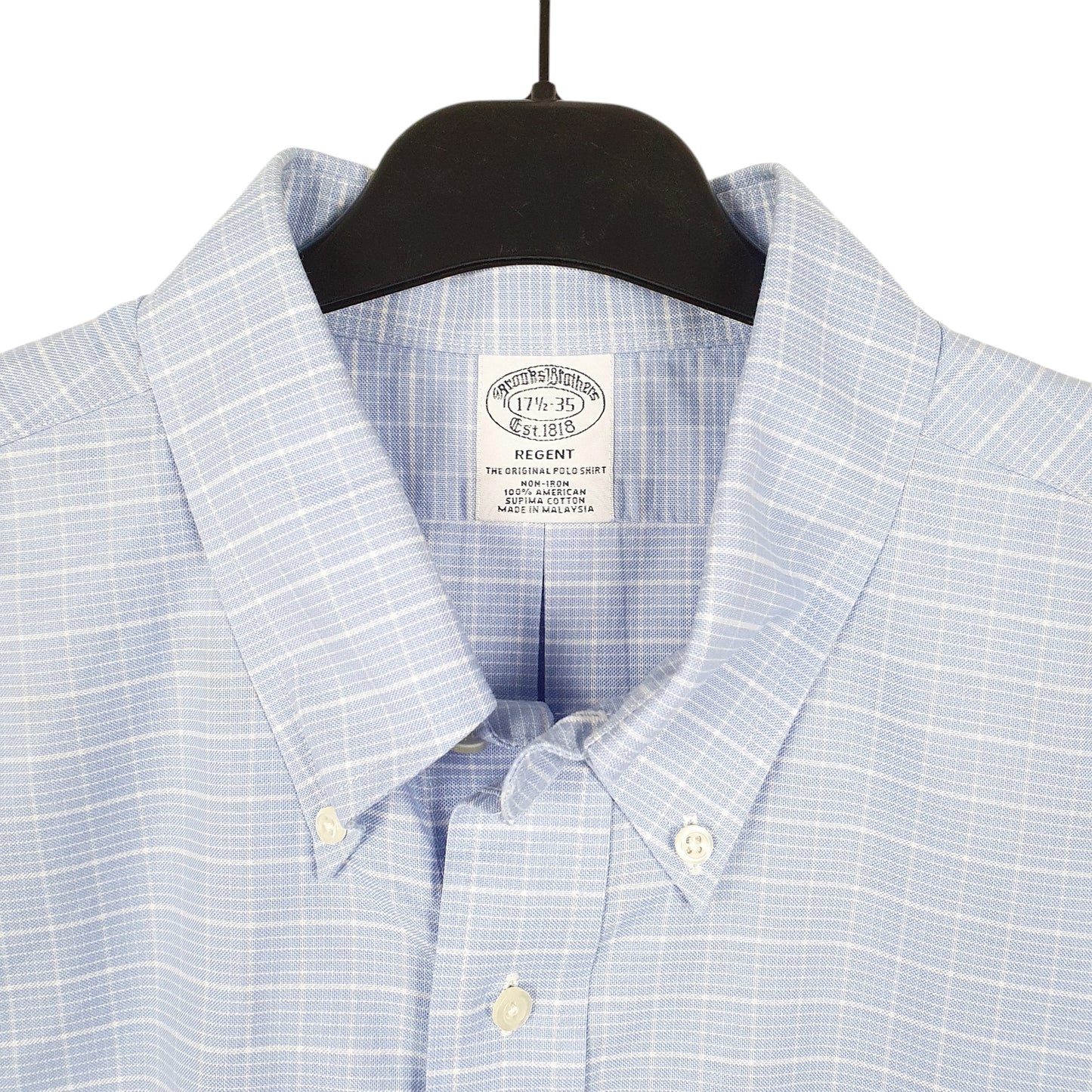 Mens Blue Brooks Brothers Regent Long Sleeve Shirt