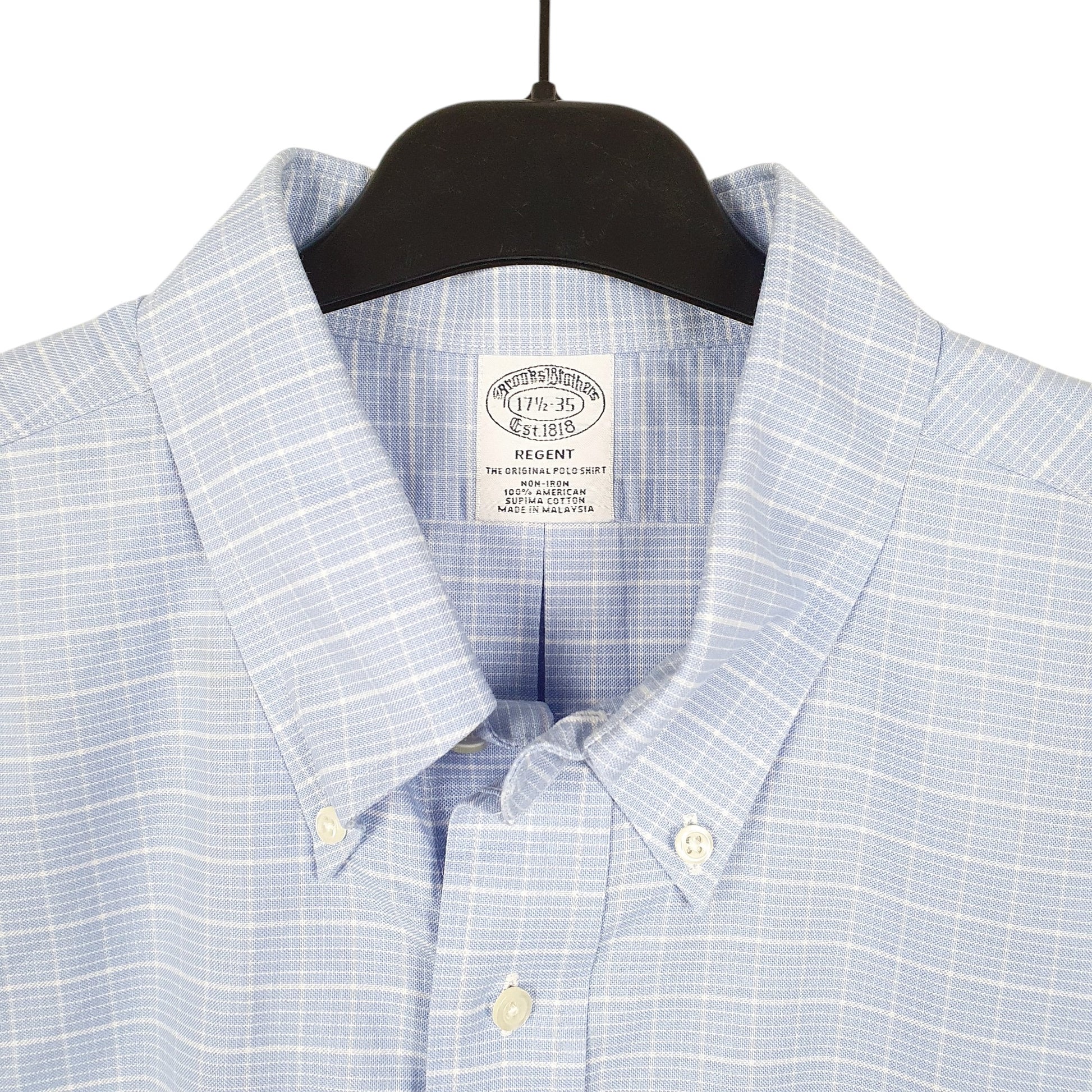 Mens Blue Brooks Brothers Regent Long Sleeve Shirt