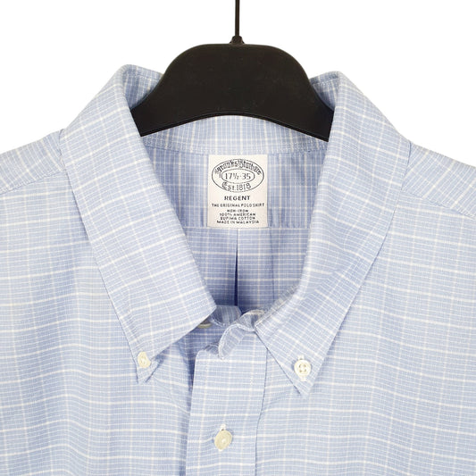 Mens Blue Brooks Brothers Regent Long Sleeve Shirt