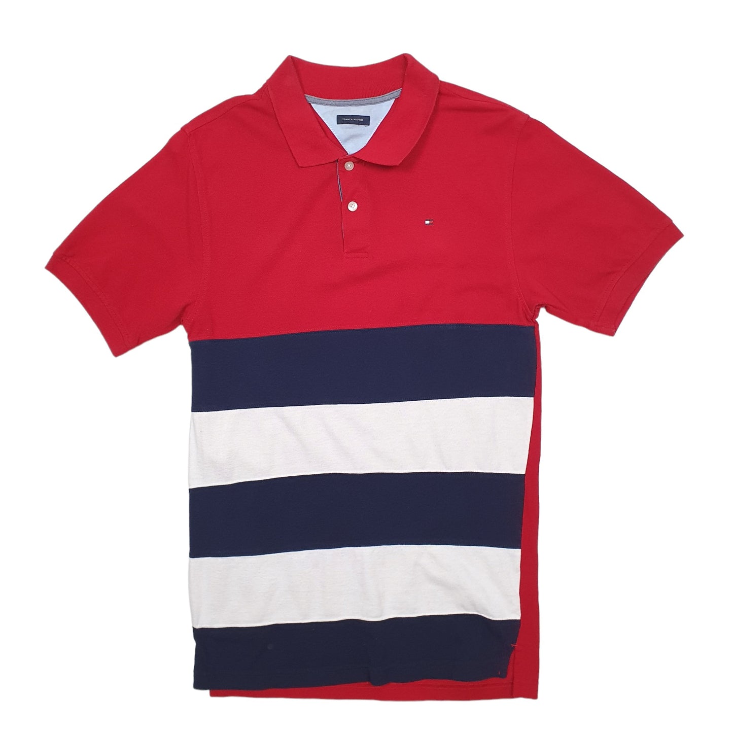 Mens Red Tommy Hilfiger  Short Sleeve Polo Shirt