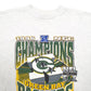 Mens Grey Riddell Green Bay Packers NFL Vintage 90's Crewneck Jumper