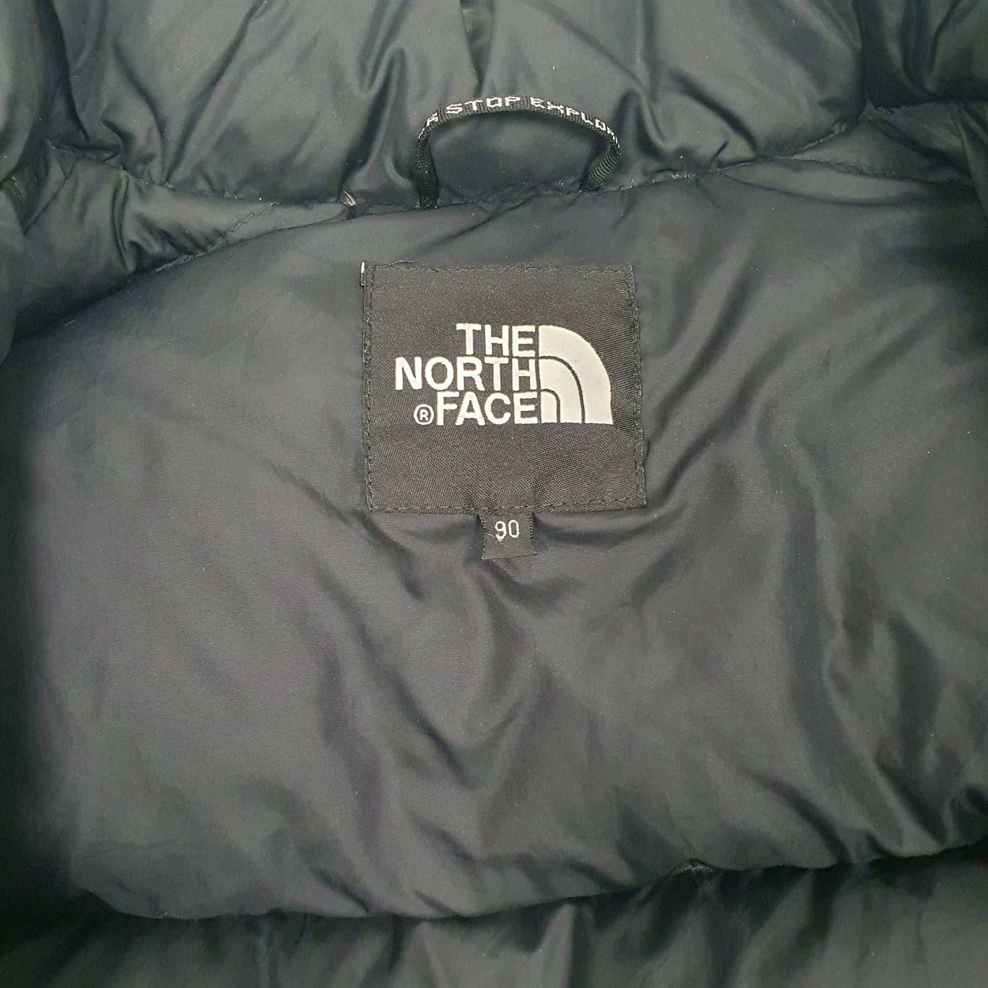 Mens Navy The North Face Nuptse 700  Coat