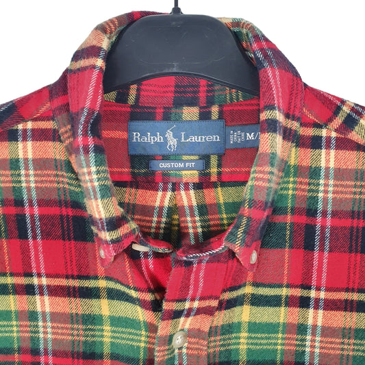 Mens Red Ralph Lauren Flannel Overshirt Shacket Long Sleeve Shirt