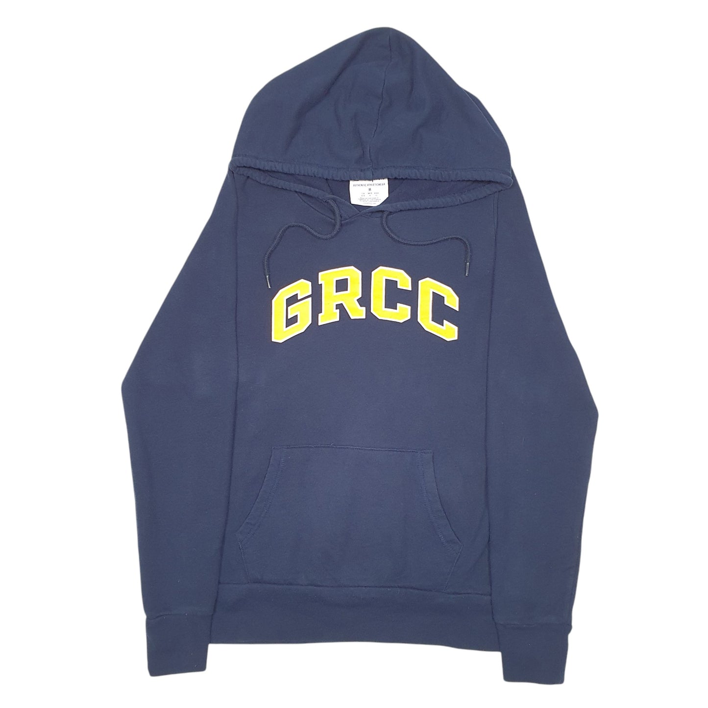Womens Navy Champion GRCC USA College Spellout Hoodie Jumper
