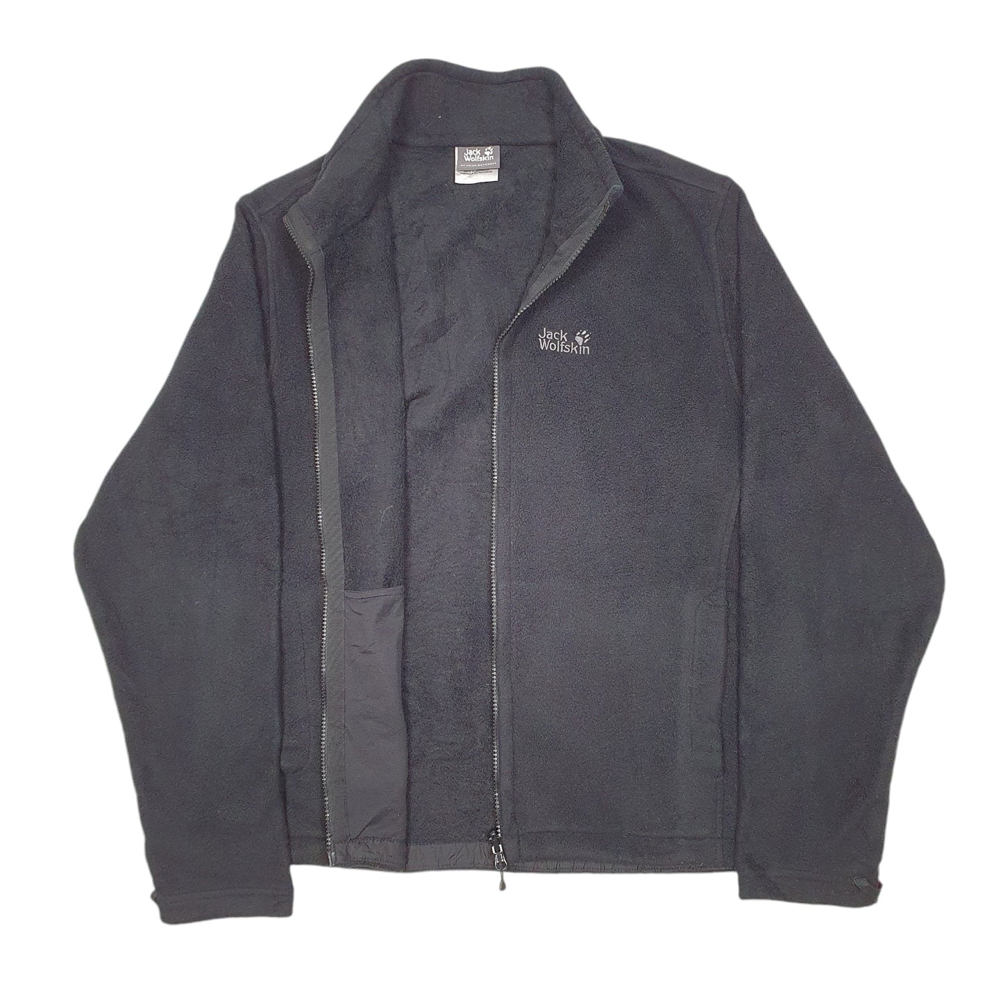 Mens Black Jack Wolfskin Nanuk 200 Full Zip Jumper