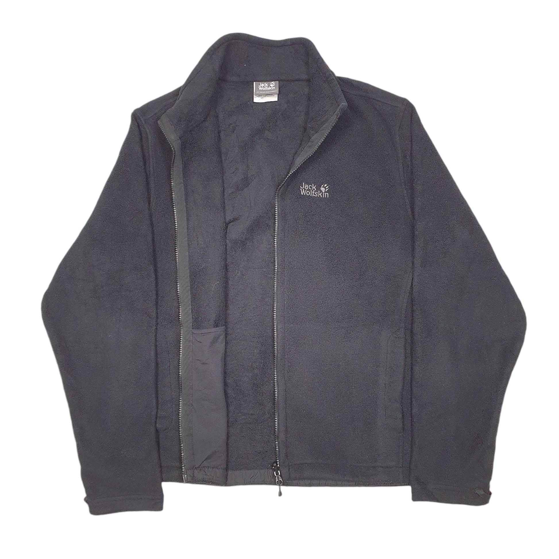 Mens Black Jack Wolfskin Nanuk 200 Full Zip Jumper