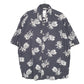 Mens Black H&M Hawaiian Pineapples Blend Short Sleeve Shirt
