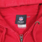 Mens Red NFL 49ers Football Full Zip Jumper