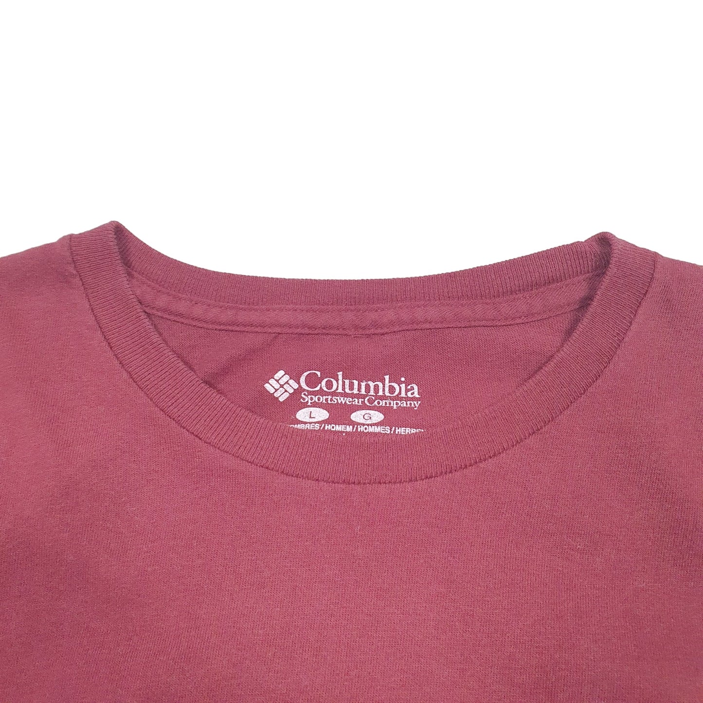 Mens Burgundy Columbia Sportswear PHG Hunting Long Sleeve T Shirt