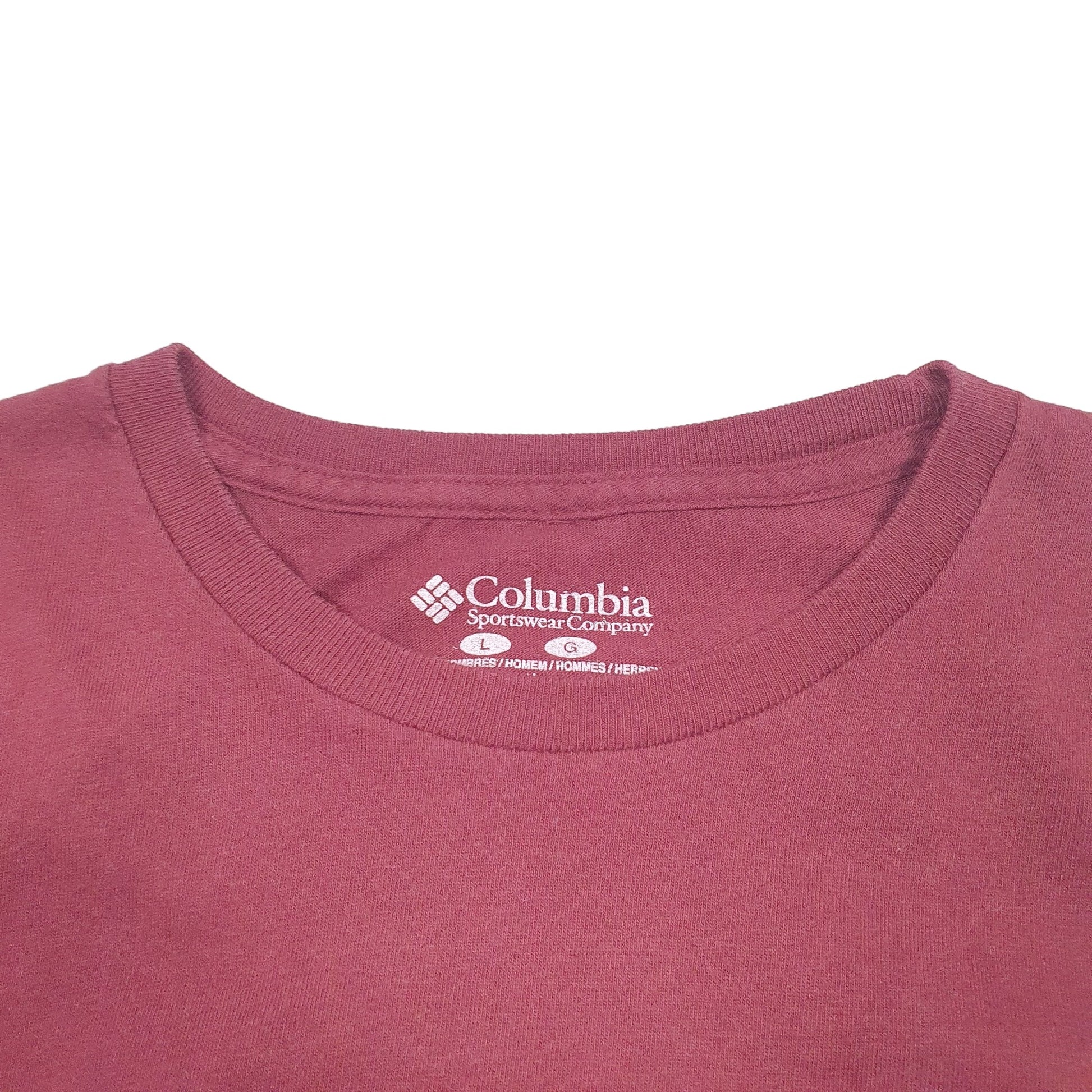 Mens Burgundy Columbia Sportswear PHG Hunting Long Sleeve T Shirt