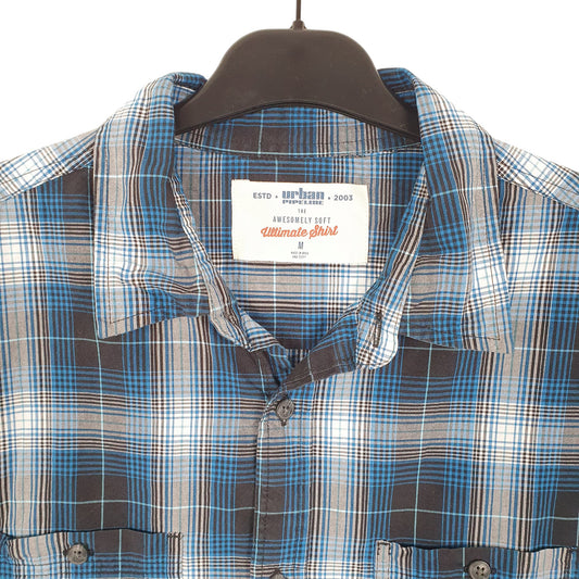 Mens Blue Urban Pipeline  Long Sleeve Shirt