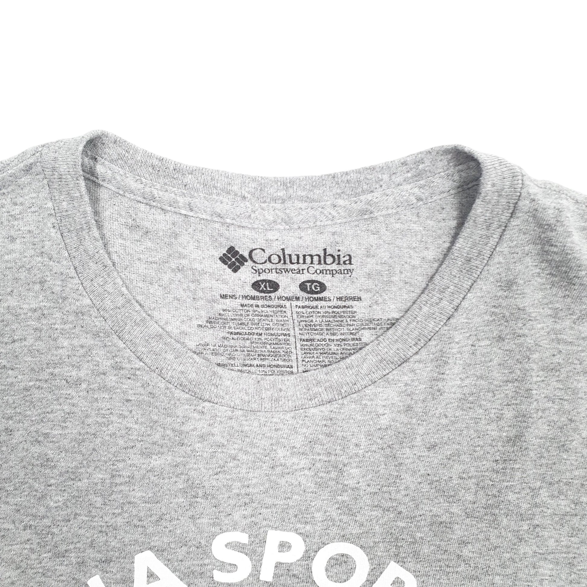 Mens Grey Columbia Sportswear  Short Sleeve T Shirt