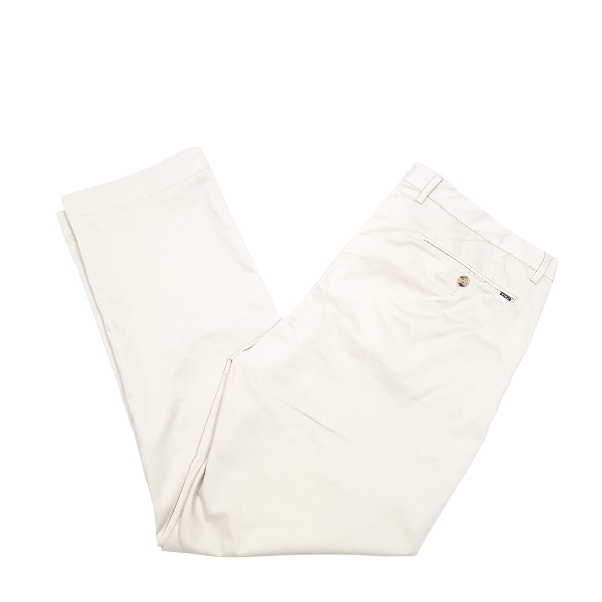 Mens Beige Polo Ralph Lauren Stretch Chino Trousers