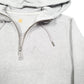 Womens Grey Carhartt Workwear Hoodie Quarter Zip Jumper