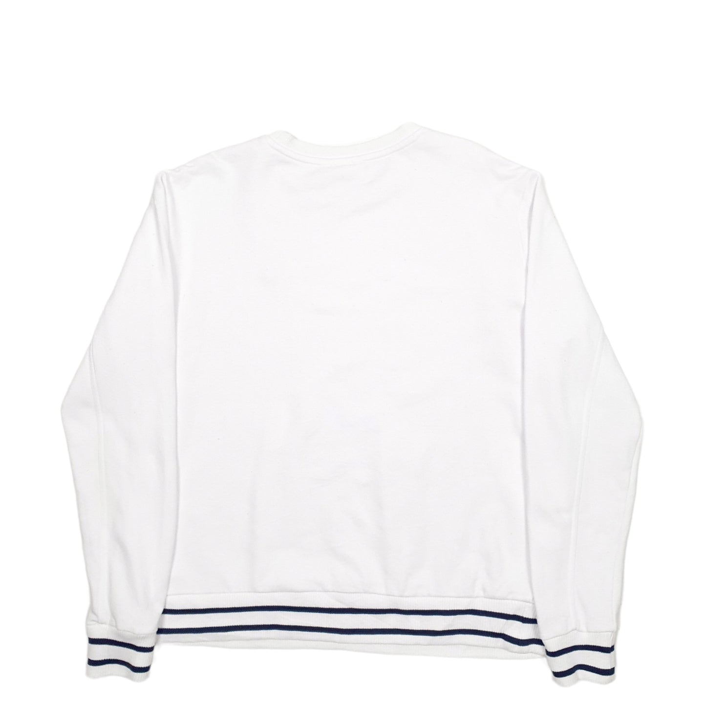 Mens White Fila  Crewneck Jumper