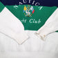 Mens White Nautica Knit Vintage Yacht Club 90s Spellout Crewneck Jumper