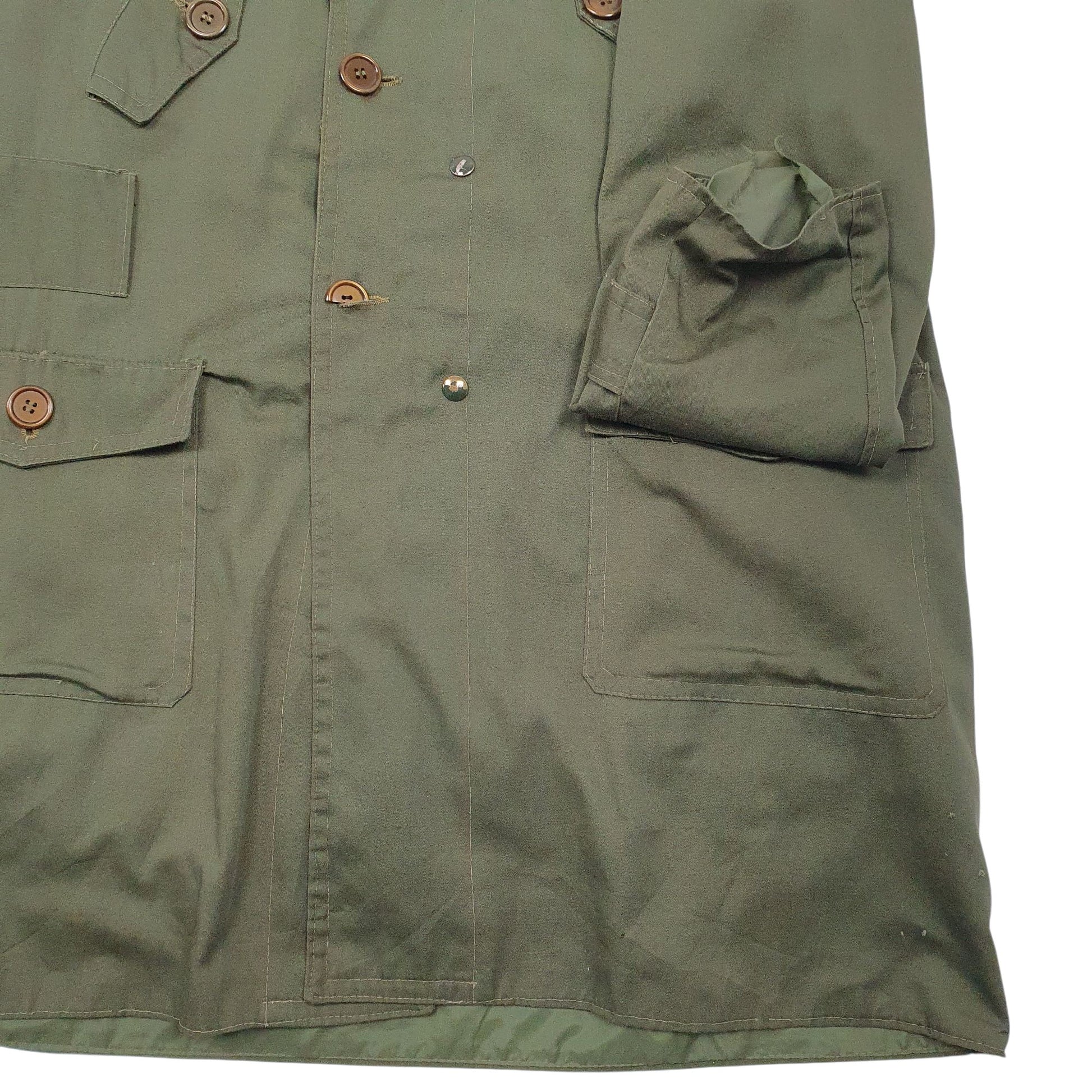 Mens Green Unbranded Vintage Military Sherpa Lined  Coat
