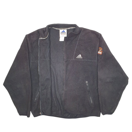 Mens Black Adidas Vintage Beavers Full Zip Jumper