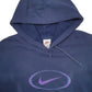 Mens Navy Nike Vintage 90's Hoodie Jumper