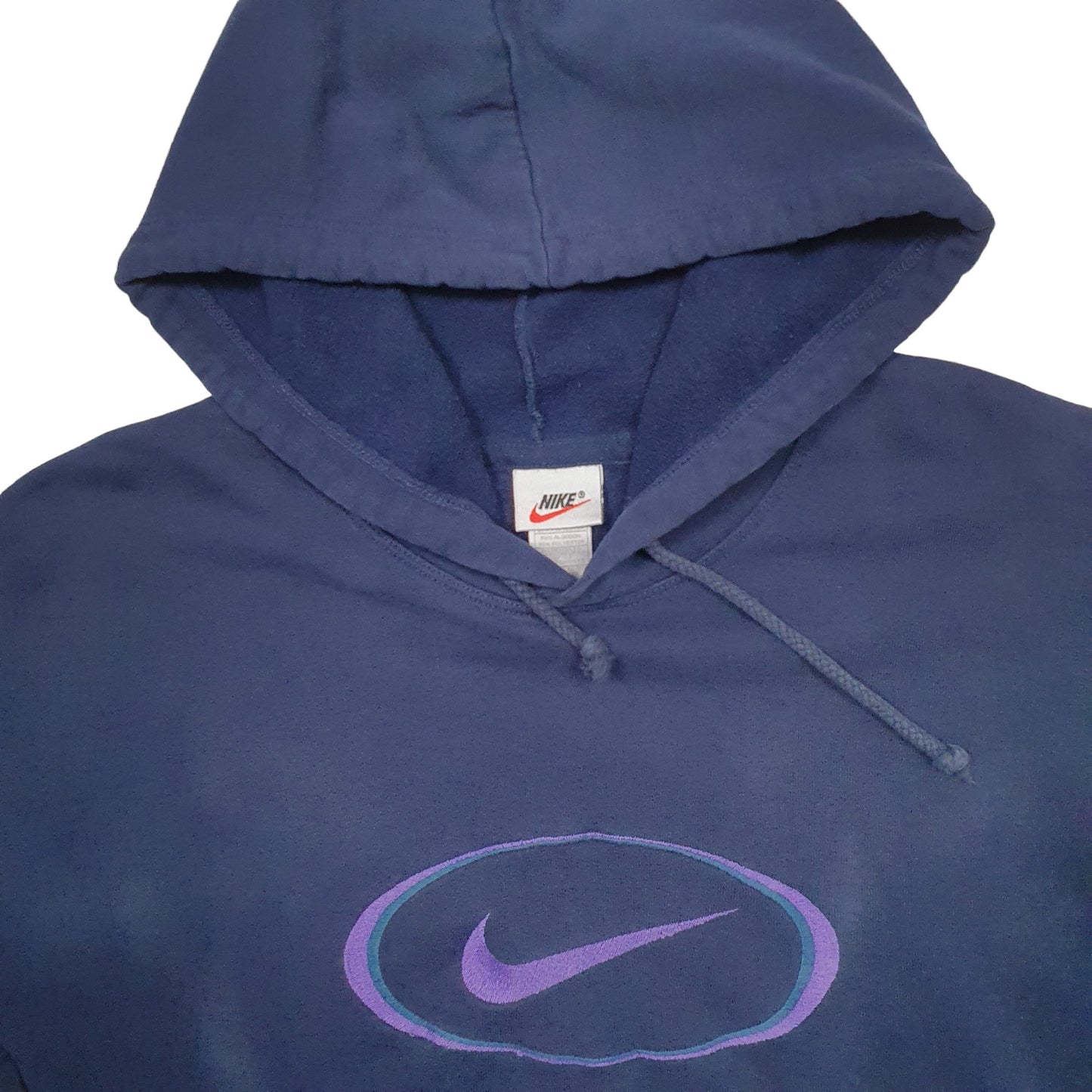 Mens Navy Nike Vintage 90's Hoodie Jumper