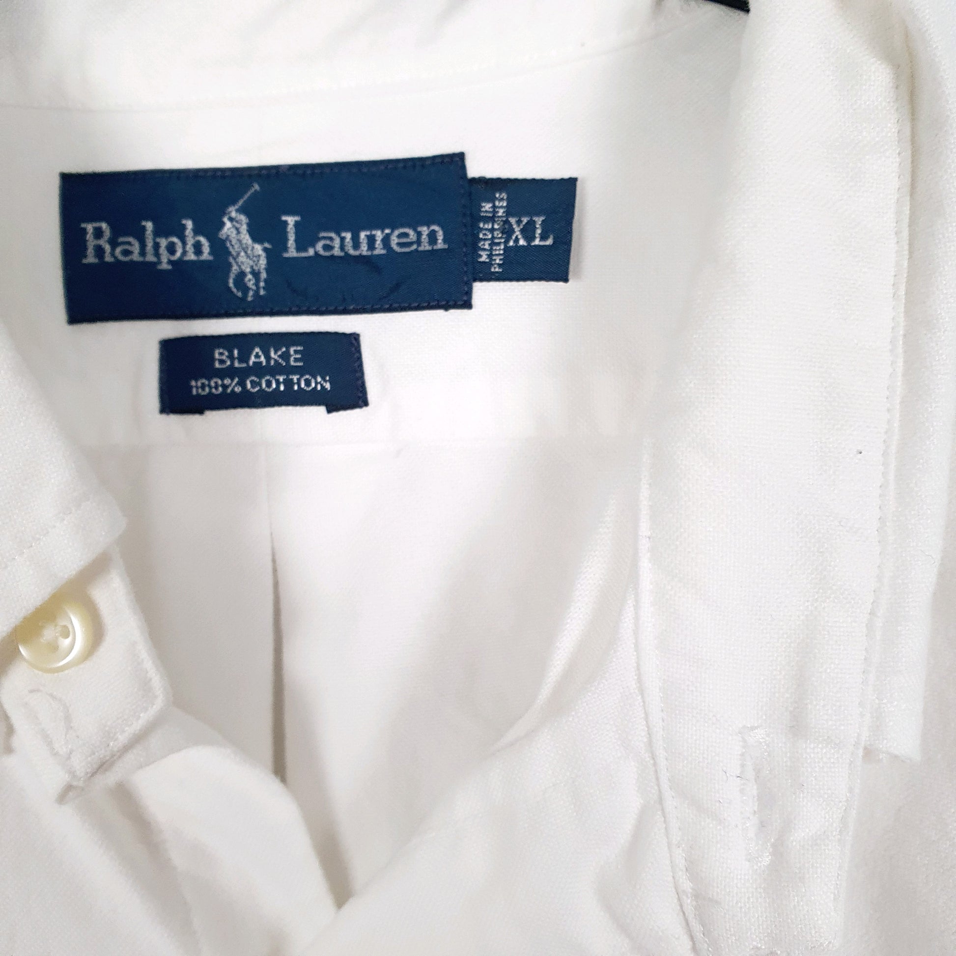 Mens White Ralph Lauren Oxford Short Sleeve Shirt