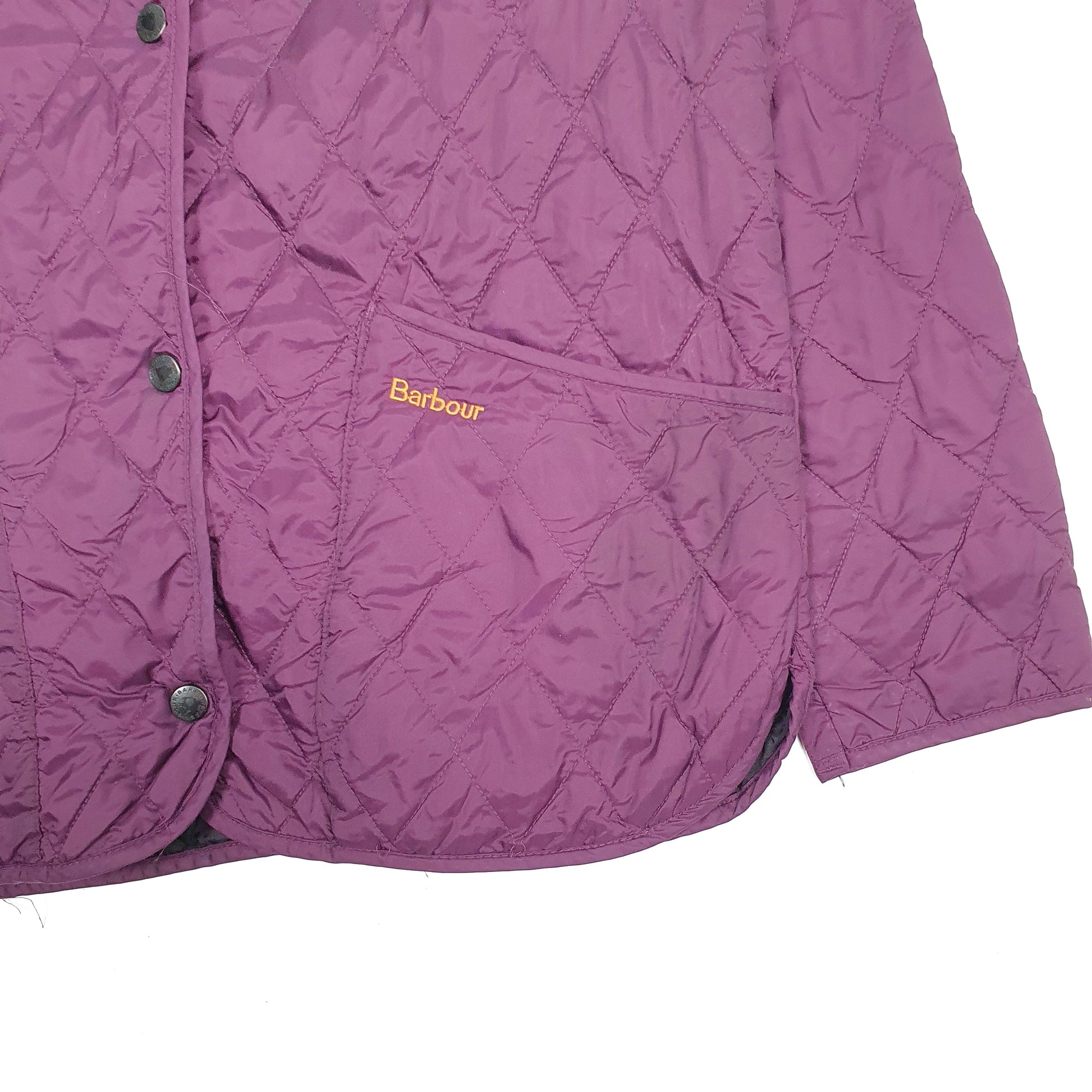 Womens Purple Barbour Shaped Liddesdale  Coat