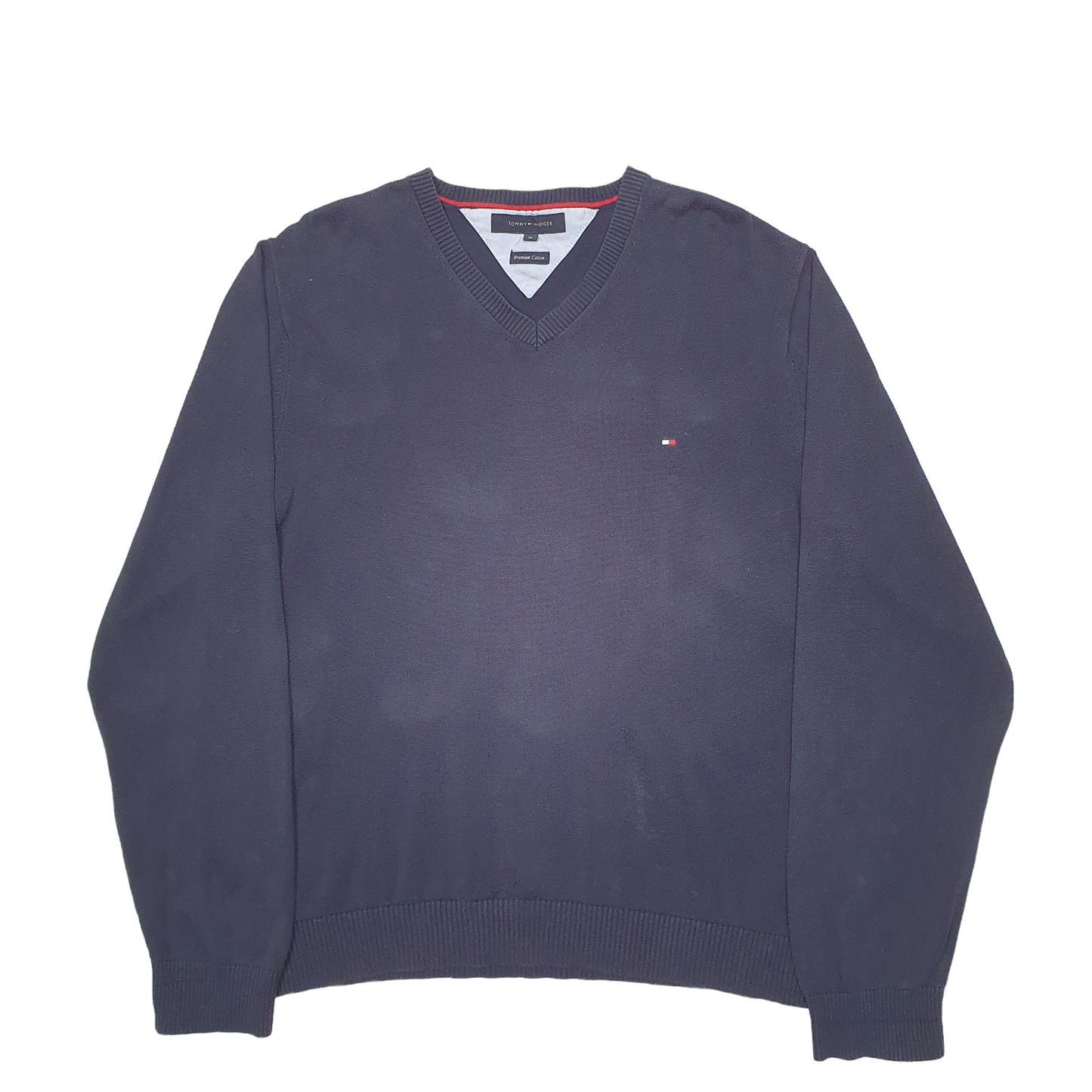 Mens Navy Tommy Hilfiger Knit Crewneck Jumper