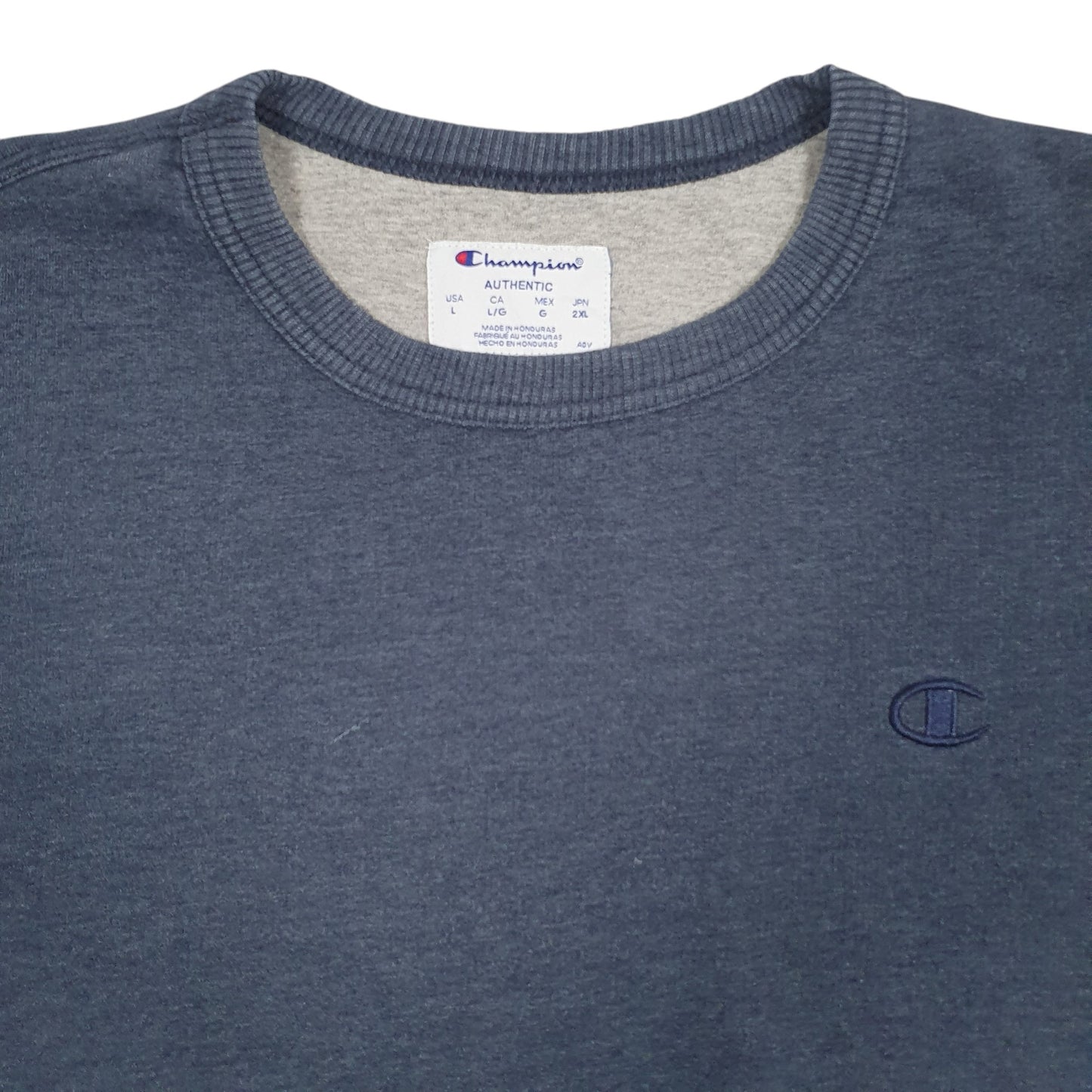 Mens Blue Champion Crewneck Jumper