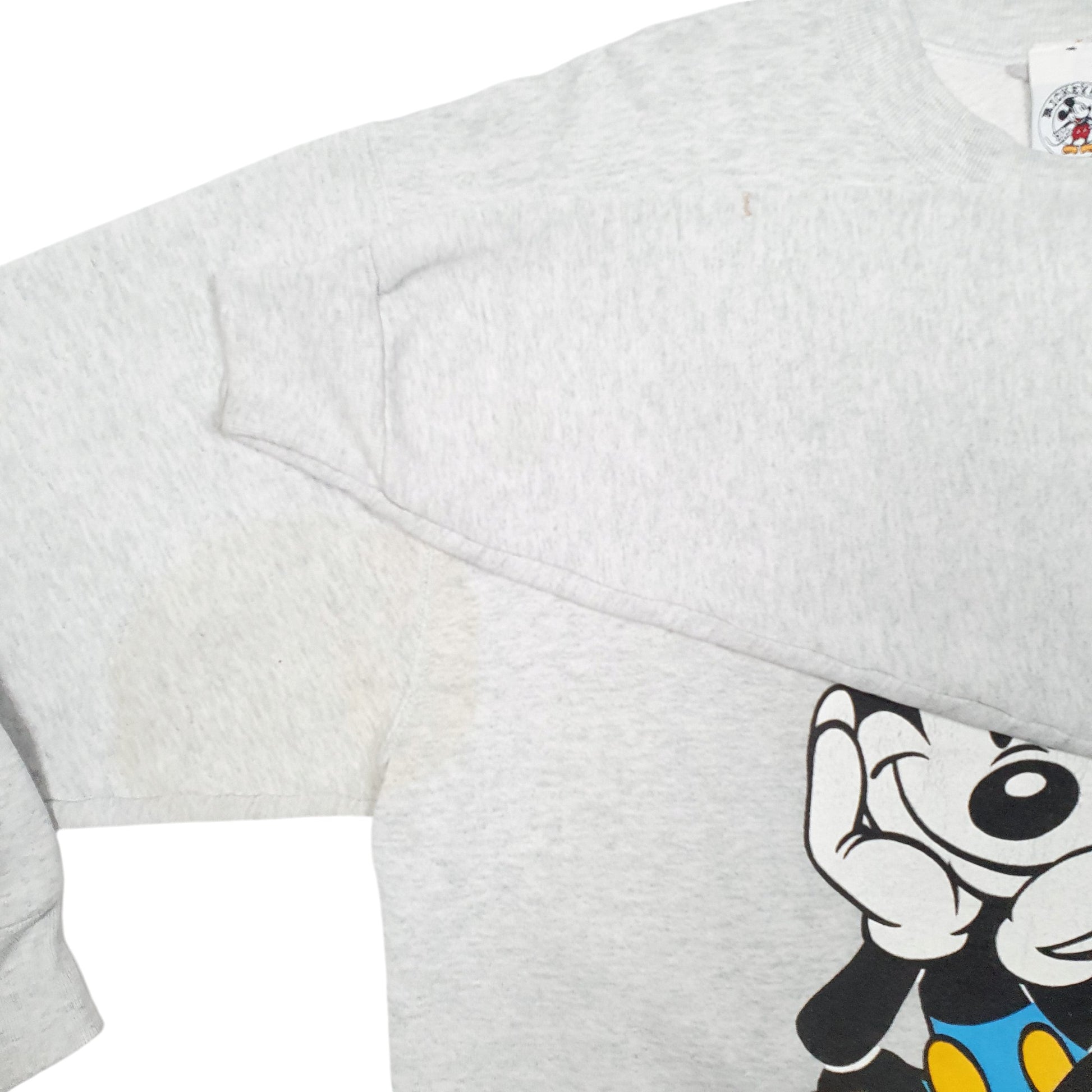Mens Grey Disney Mickey Mouse And Co Vintage Crewneck Jumper