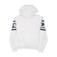 Mens White Fila Spellout Hoodie Jumper