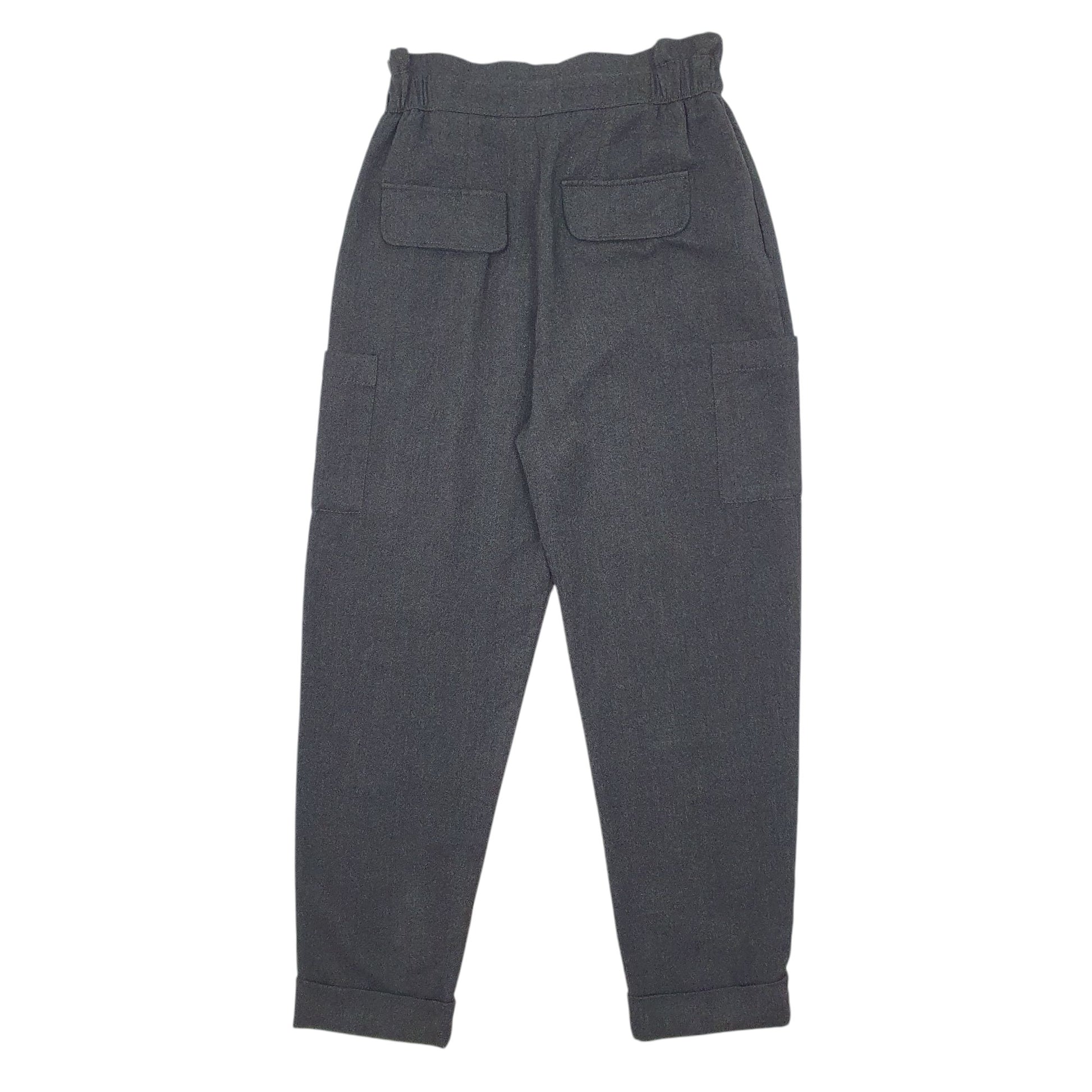 Womens Grey Zara Pleated Jogger Trousers