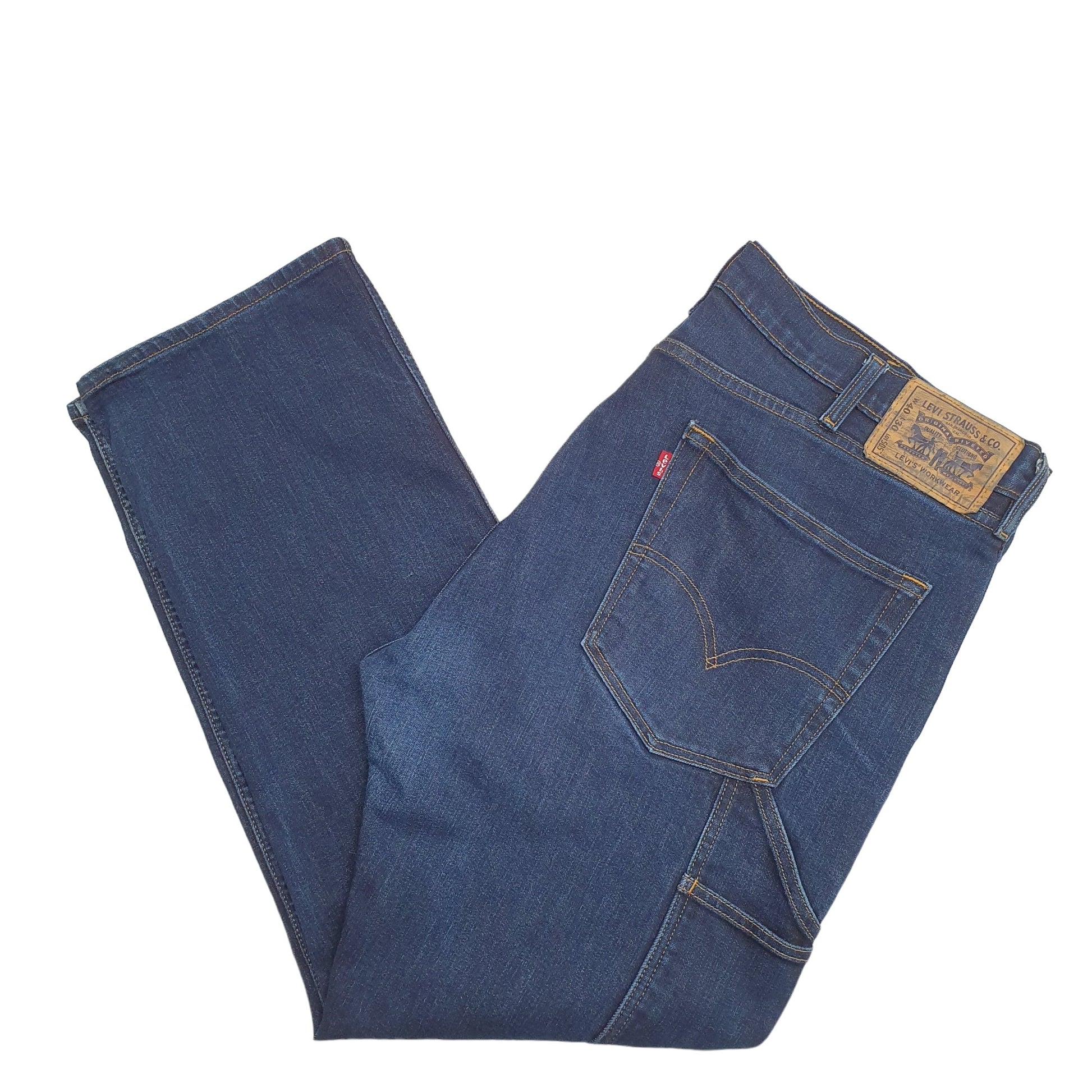 Mens Blue Levis Carpenter Workwear 505 JeansW40 L30
