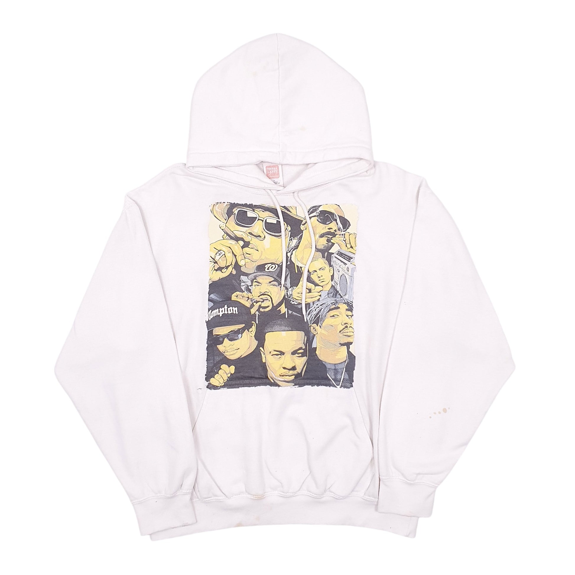Mens White Andson Apparel Urban HipHop Rappers Hoodie Jumper
