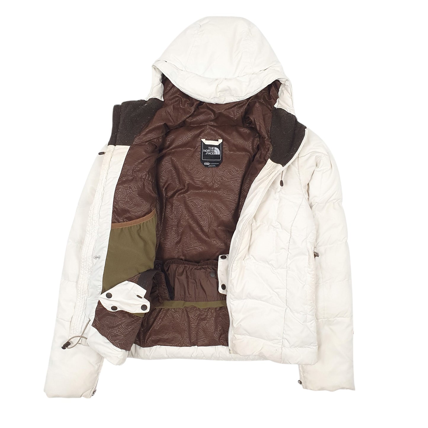 Womens White The North Face 600 Full Zip Coat