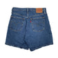 Womens Blue Levis 501 Denim Shorts