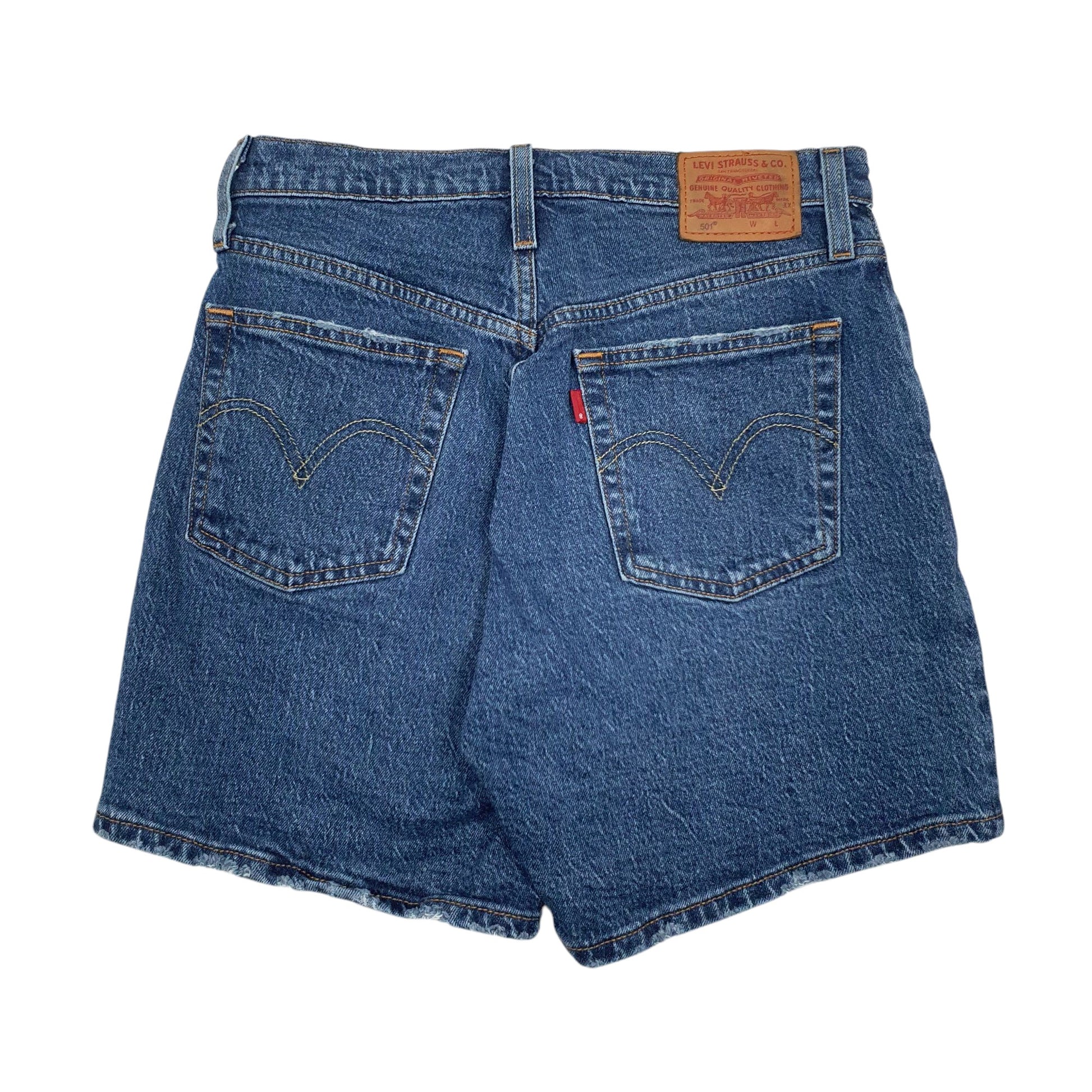 Womens Blue Levis 501 Denim Shorts