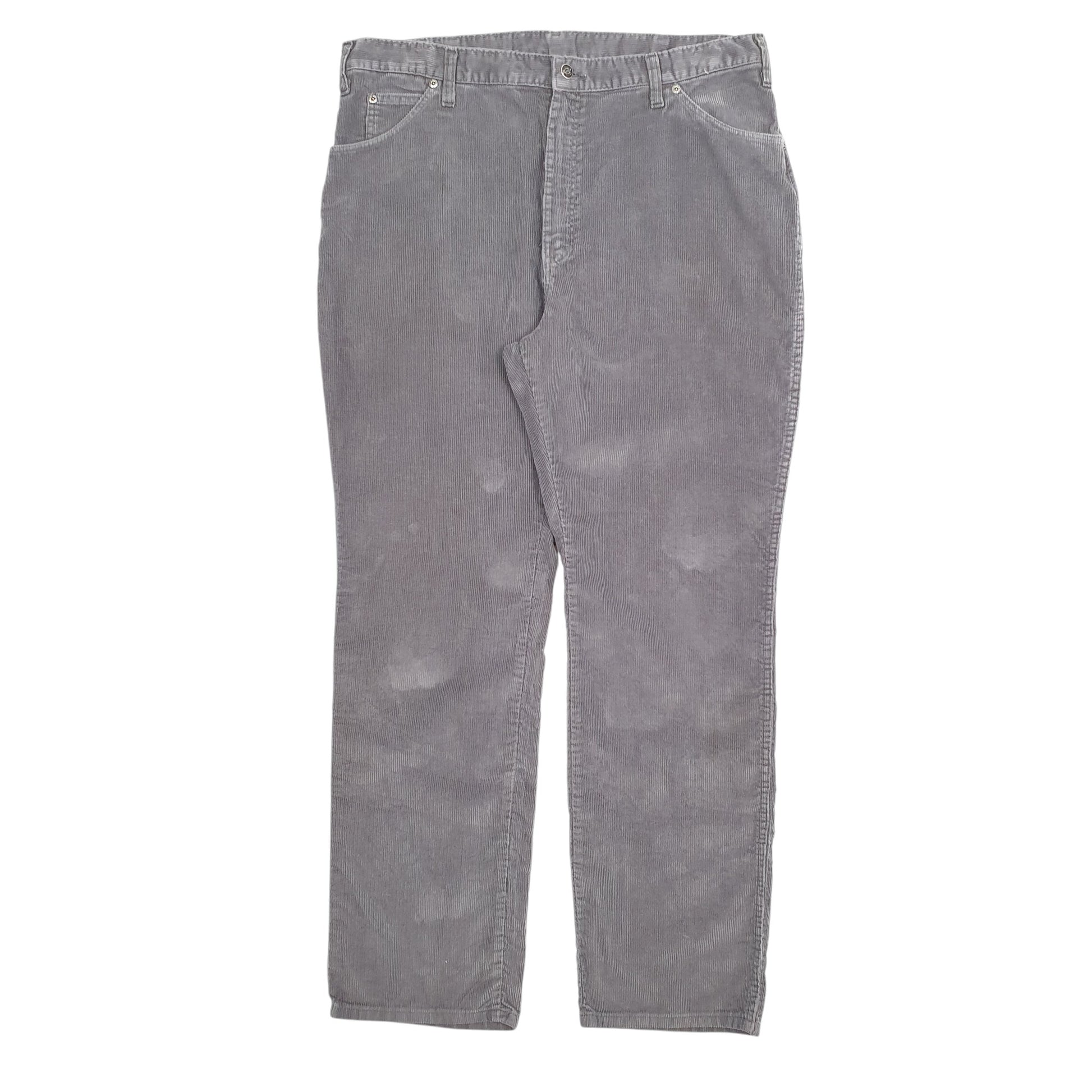 Mens Grey Dickies  Corduroy Trousers