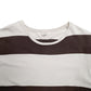 Mens Brown Lee Stripes Short Sleeve T Shirt