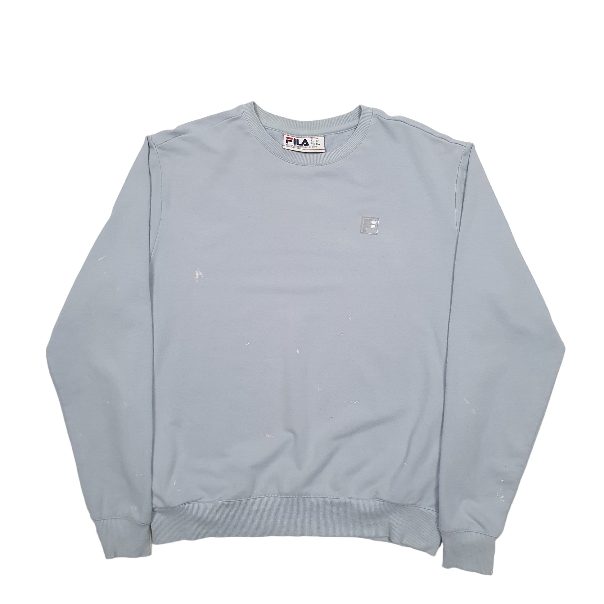Mens Blue Fila  Crewneck Jumper